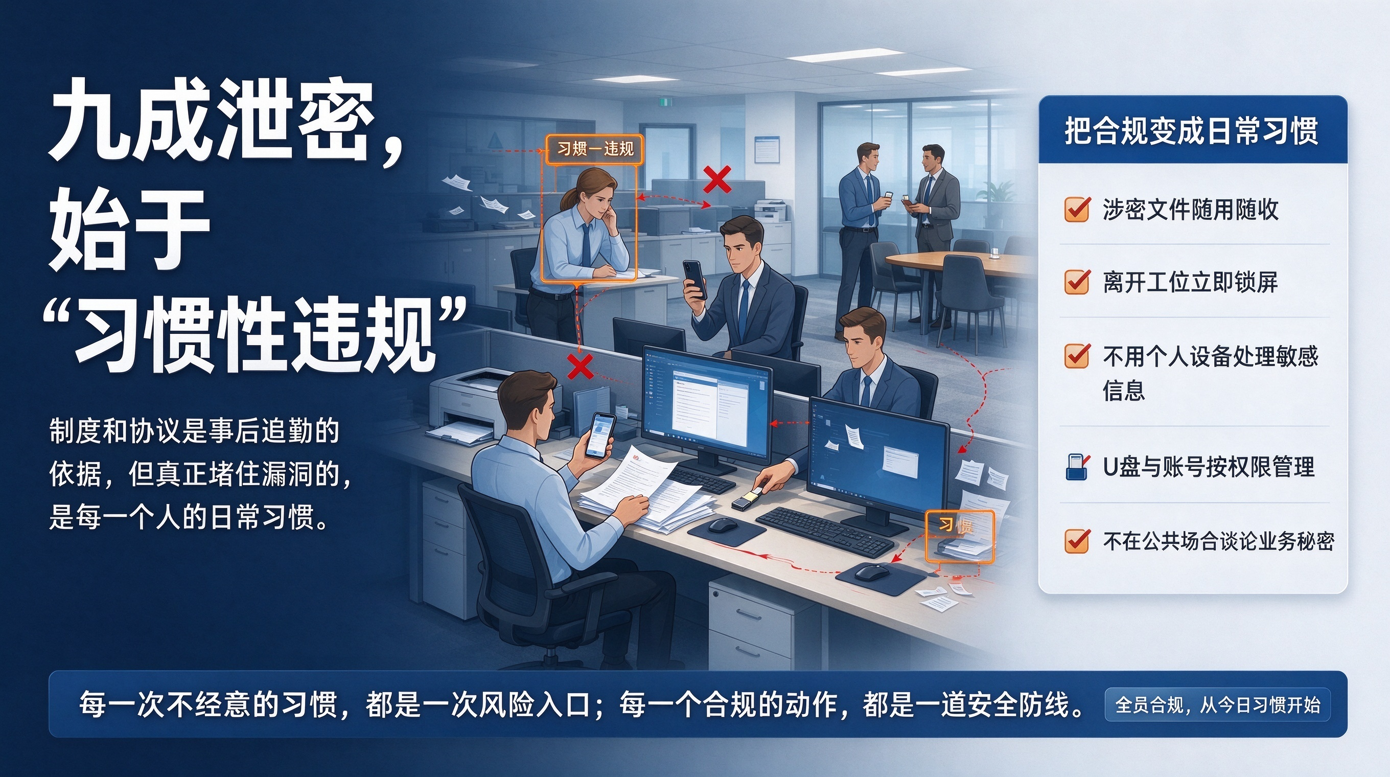 企业日常工作泄密隐患与防范实录 九成泄密始于“习惯性违规”,企业日常工作泄密隐患与防范实录(图4)